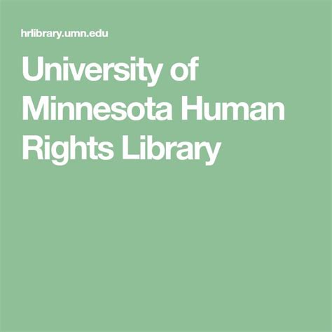 University of Minnesota Human Rights Library.